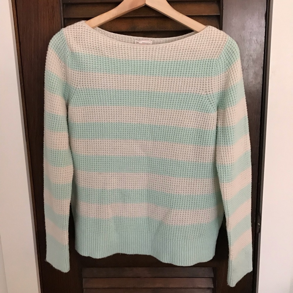 Striped crew neck sweater